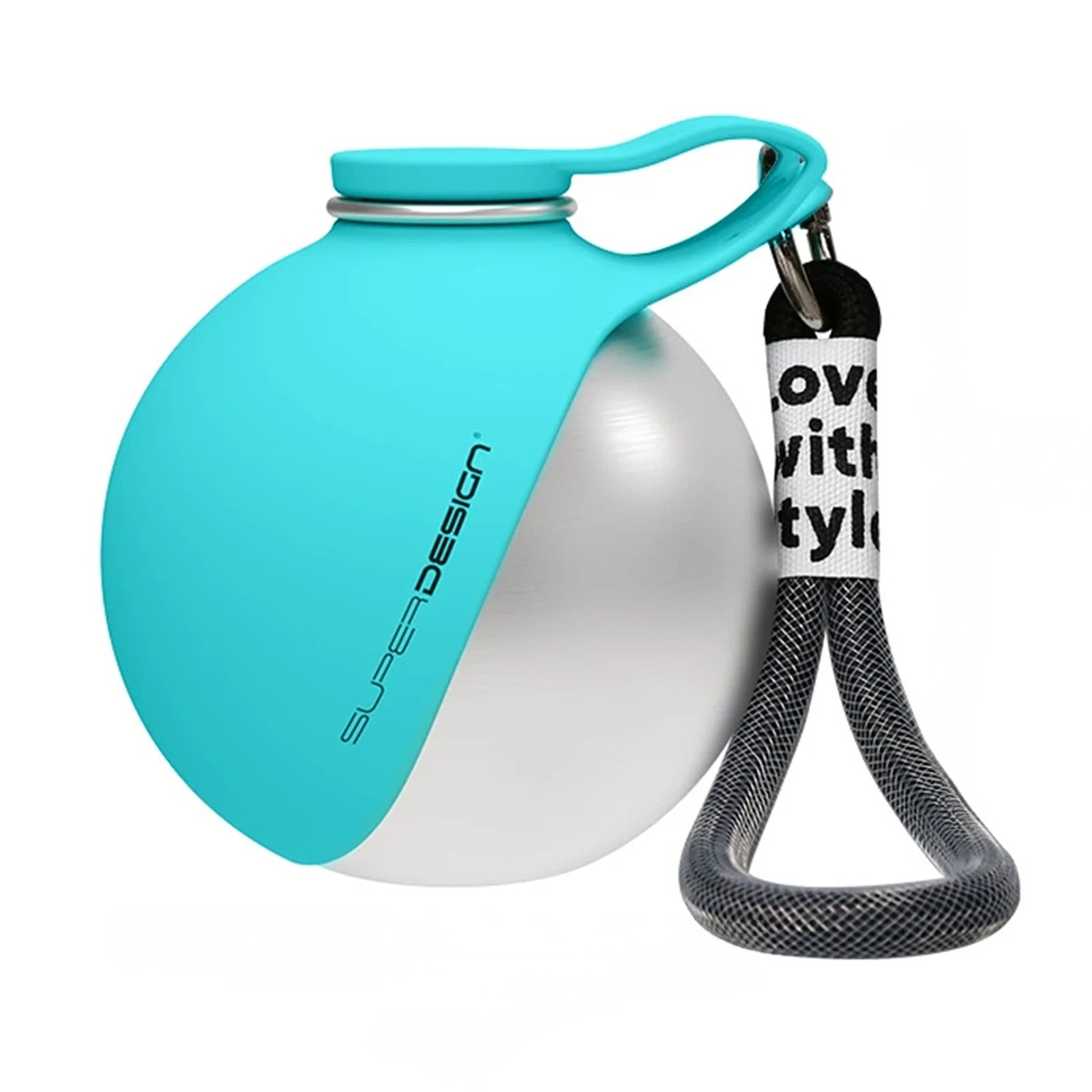 Portable Dog Water Bottle – Leakproof Travel Bottle with Foldable Bowl